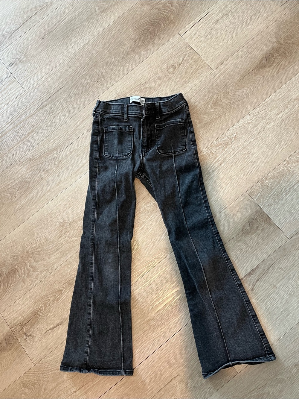 Abercrombie kids high rise flare jeans 11/12
